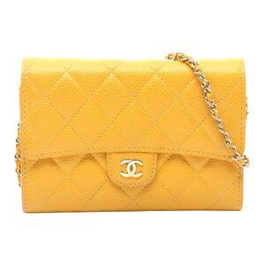 Chanel Matelasse Mini Shoulder Bag Yellow